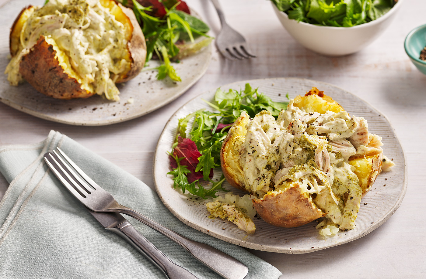 Air-fryer baked potato recipe