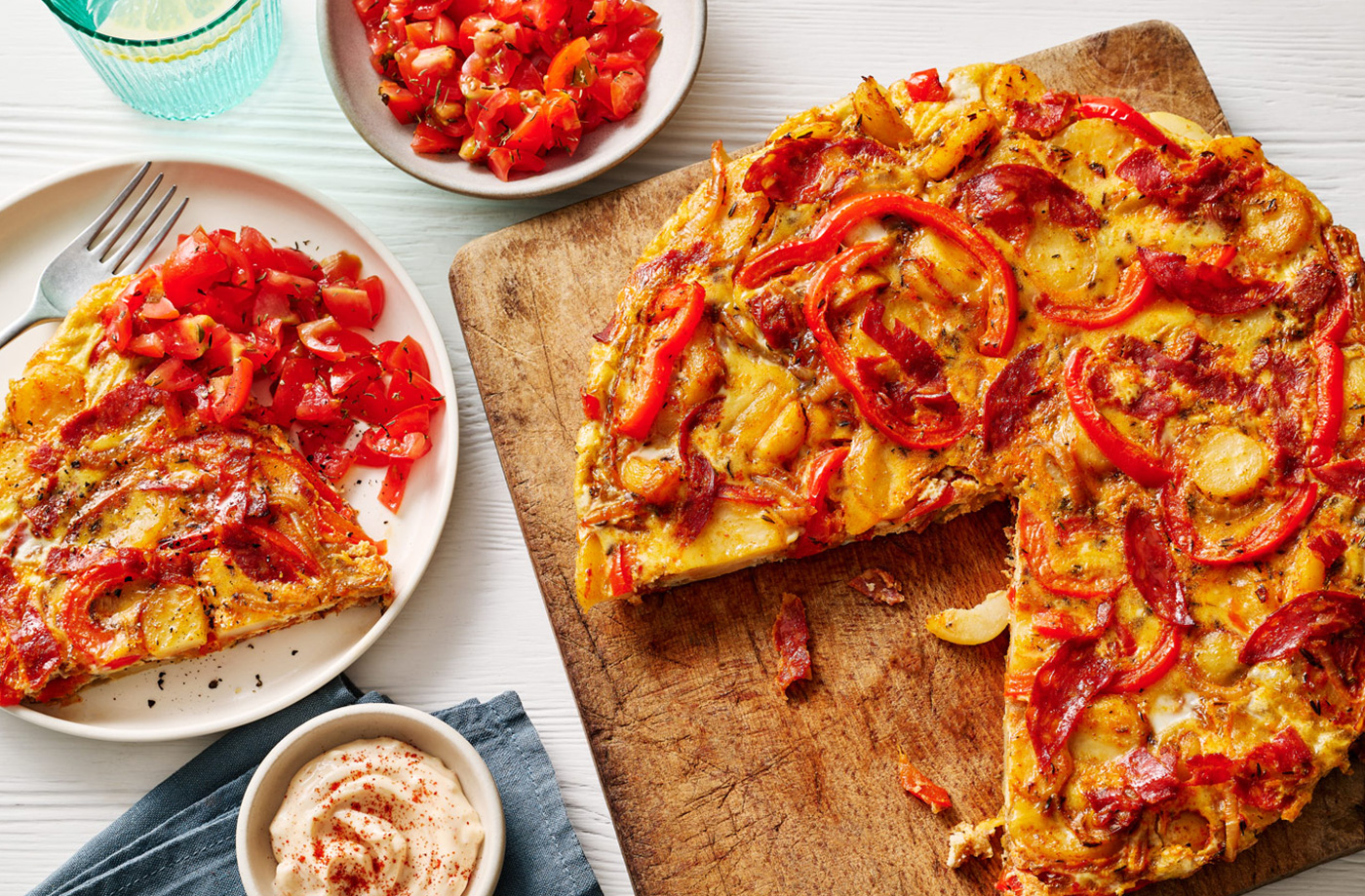 Spanish-inspired chorizo frittata recipe