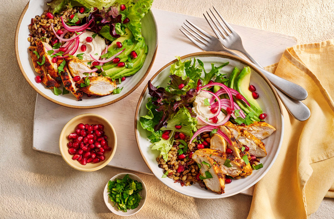 Chicken shawarma buddha bowl recipe