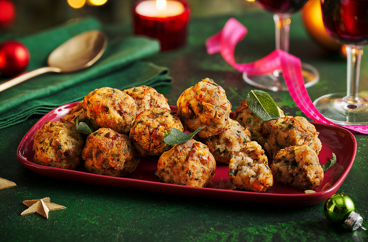 Air-fryer sage and onion stuffing balls recipe