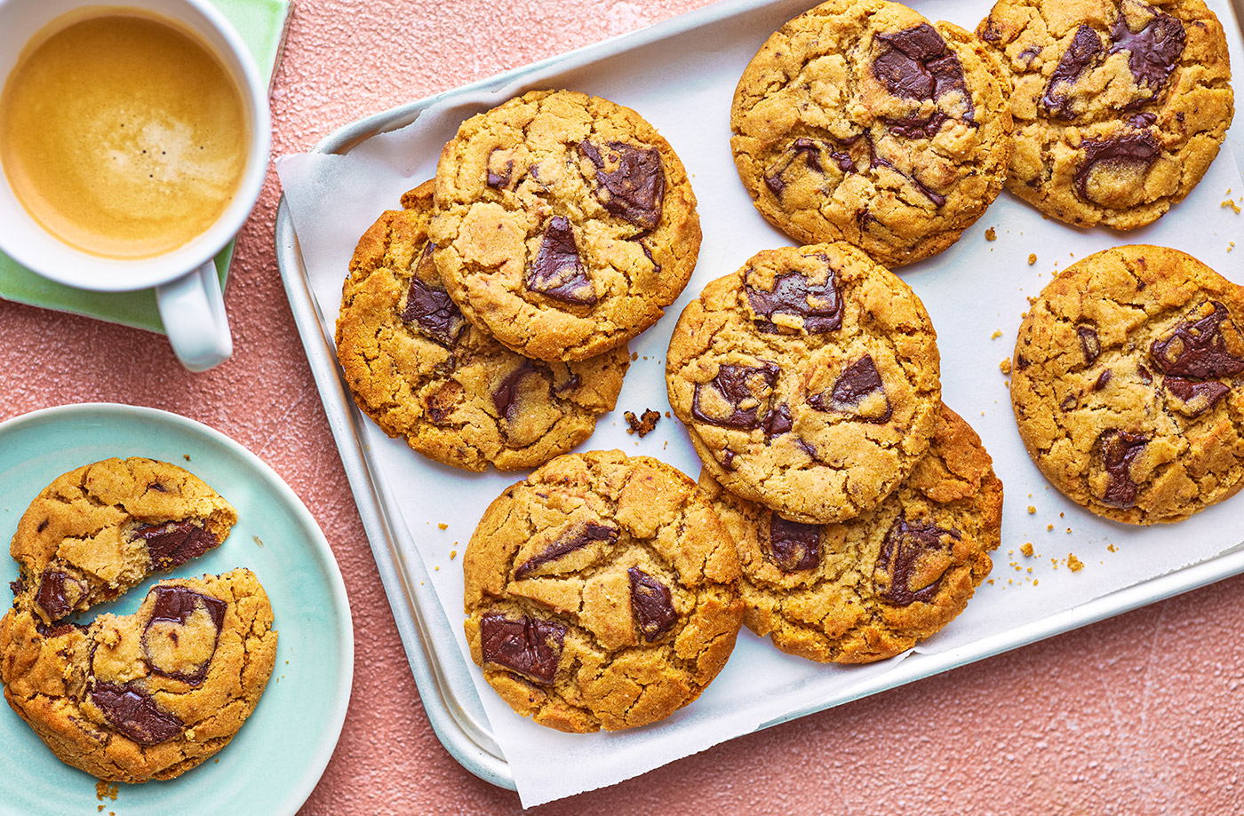 Tahini chocolate chunk cookies recipe