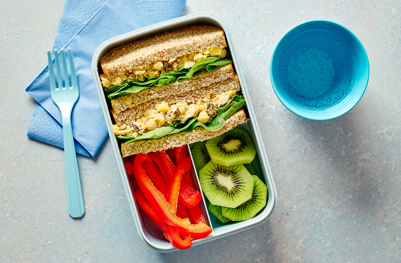 Coronation chickpea sandwiches recipe