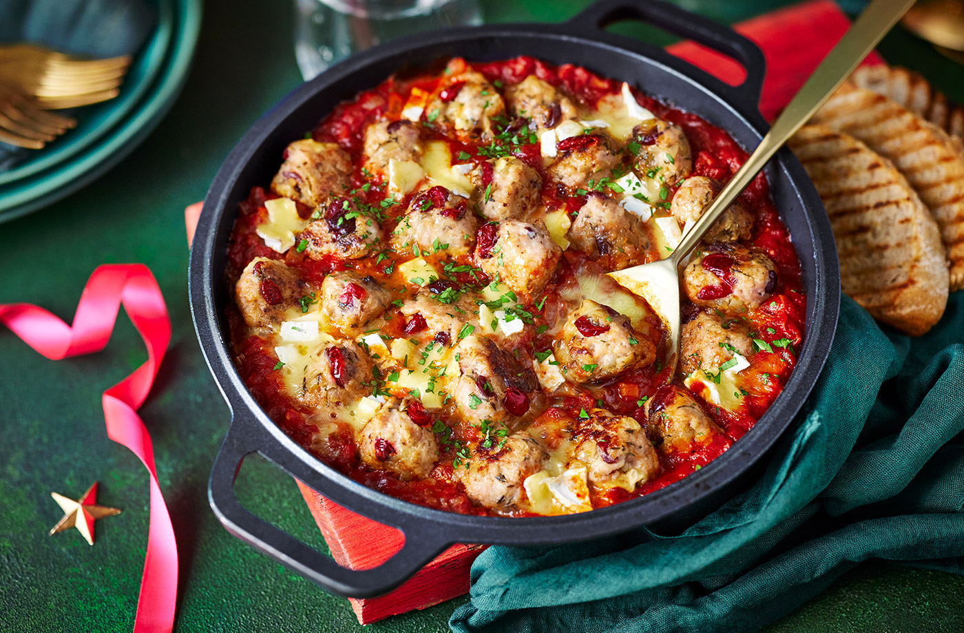 Cranberry and brie chicken polpette recipe