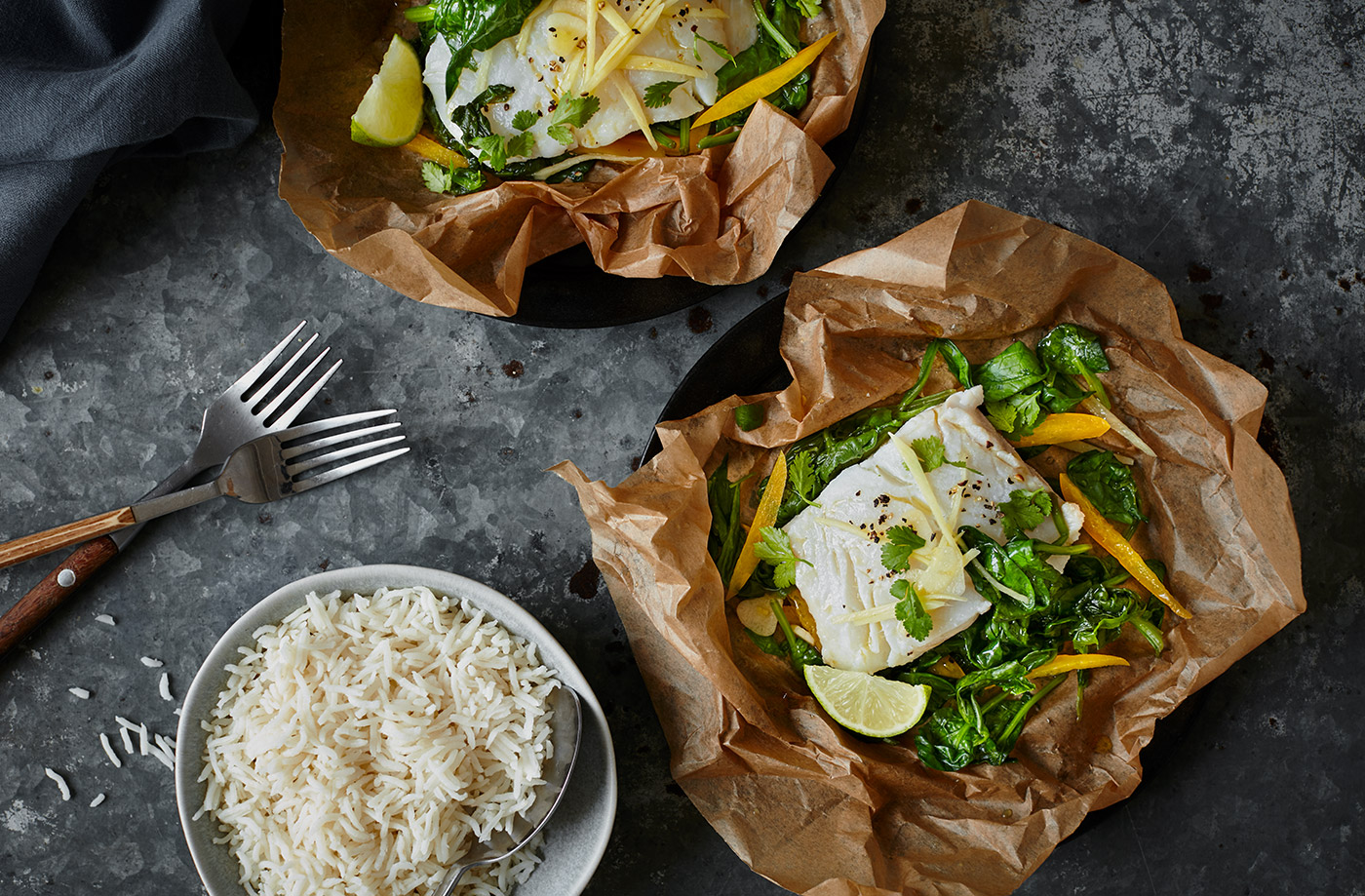 Thai fish parcels recipe