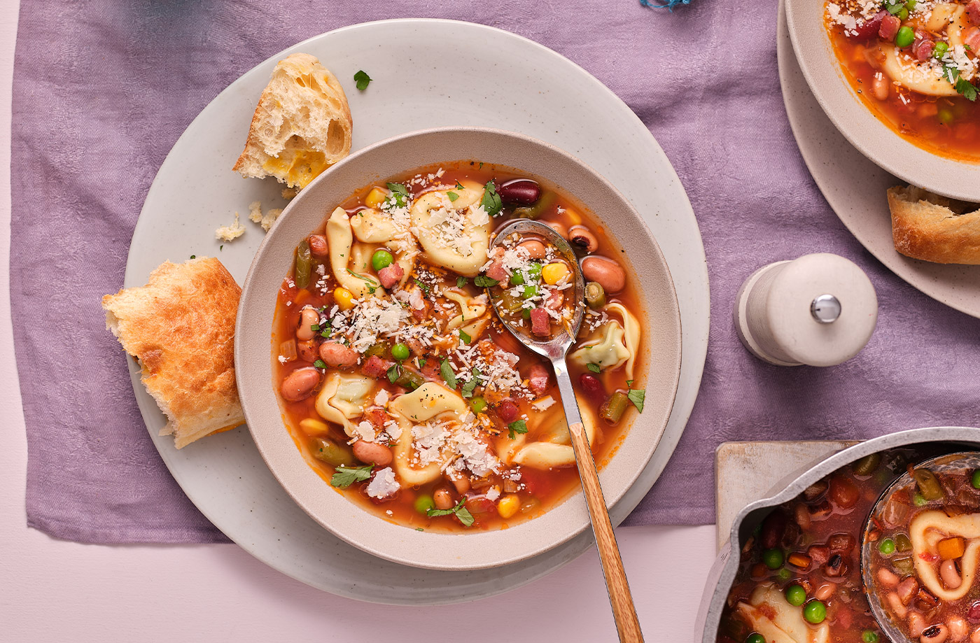 Tortelloni minestrone recipe