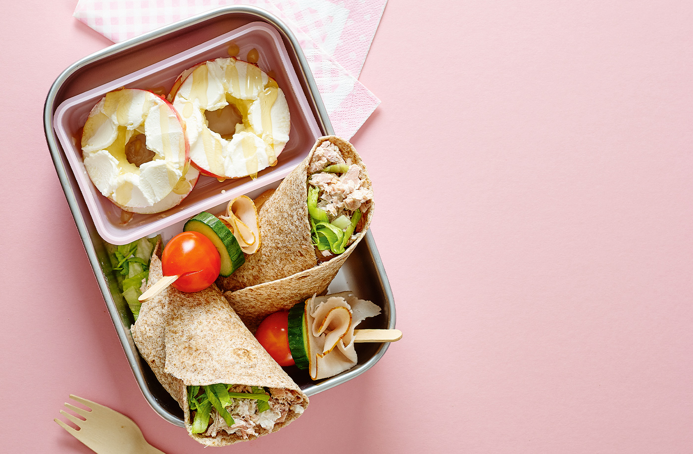 Creamy tuna wraps recipe