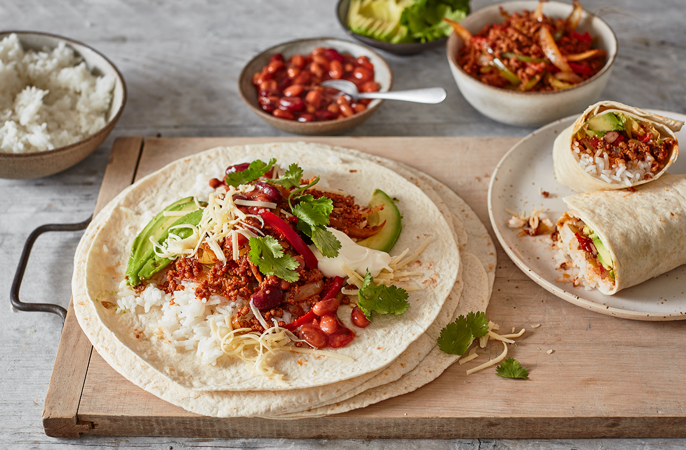 Turkey burritos recipe