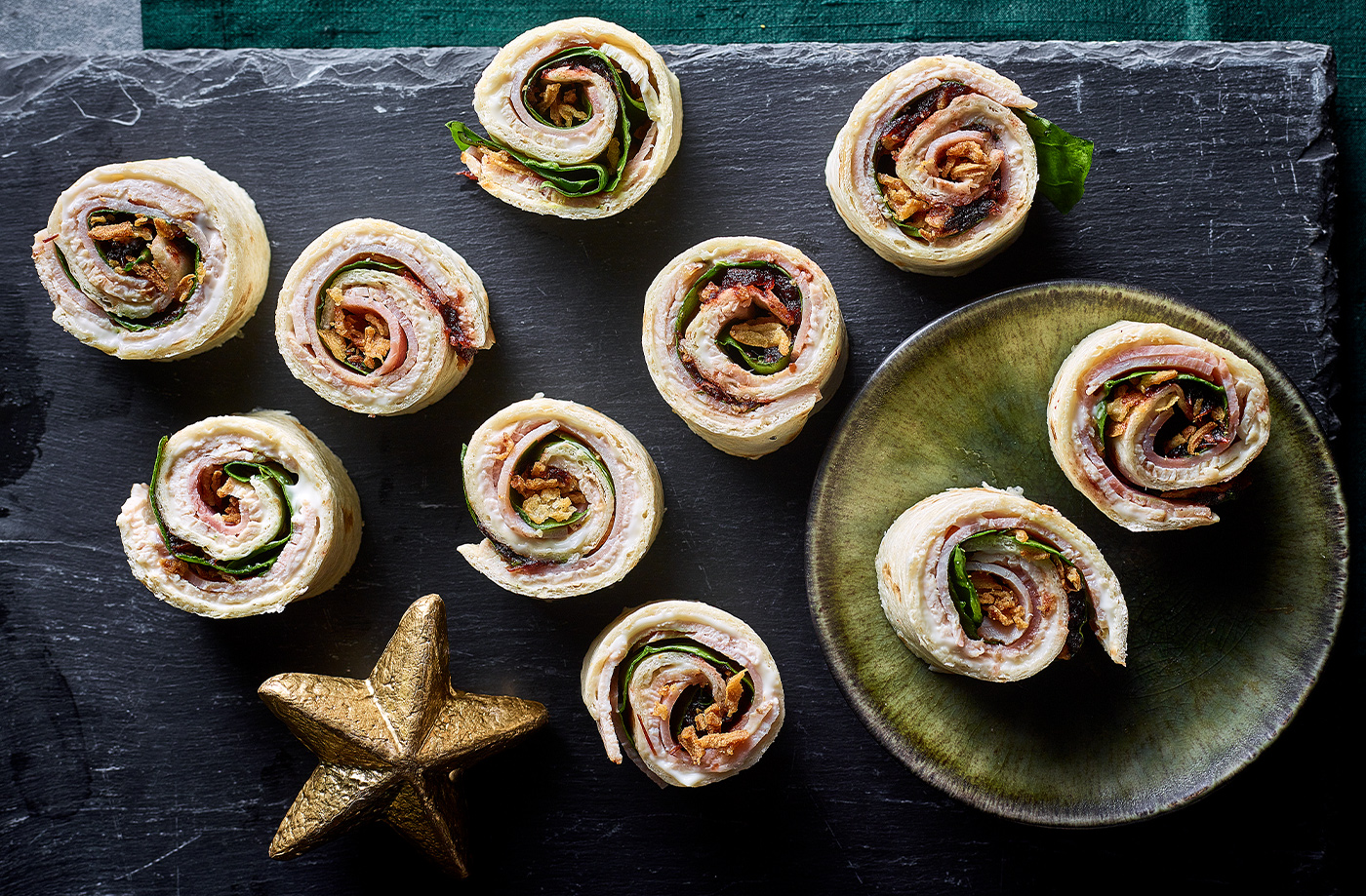 Turkey and cranberry roll-ups recipe