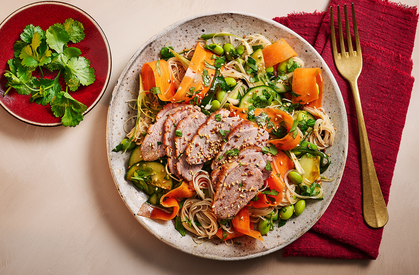 Warm hoisin duck salad recipe