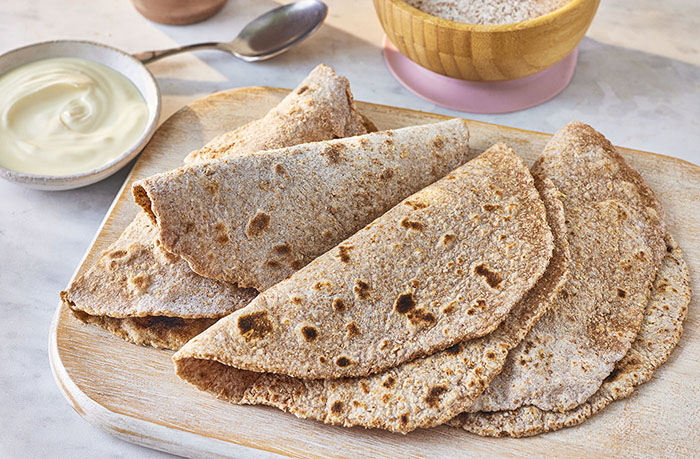 Wholemeal wraps recipe