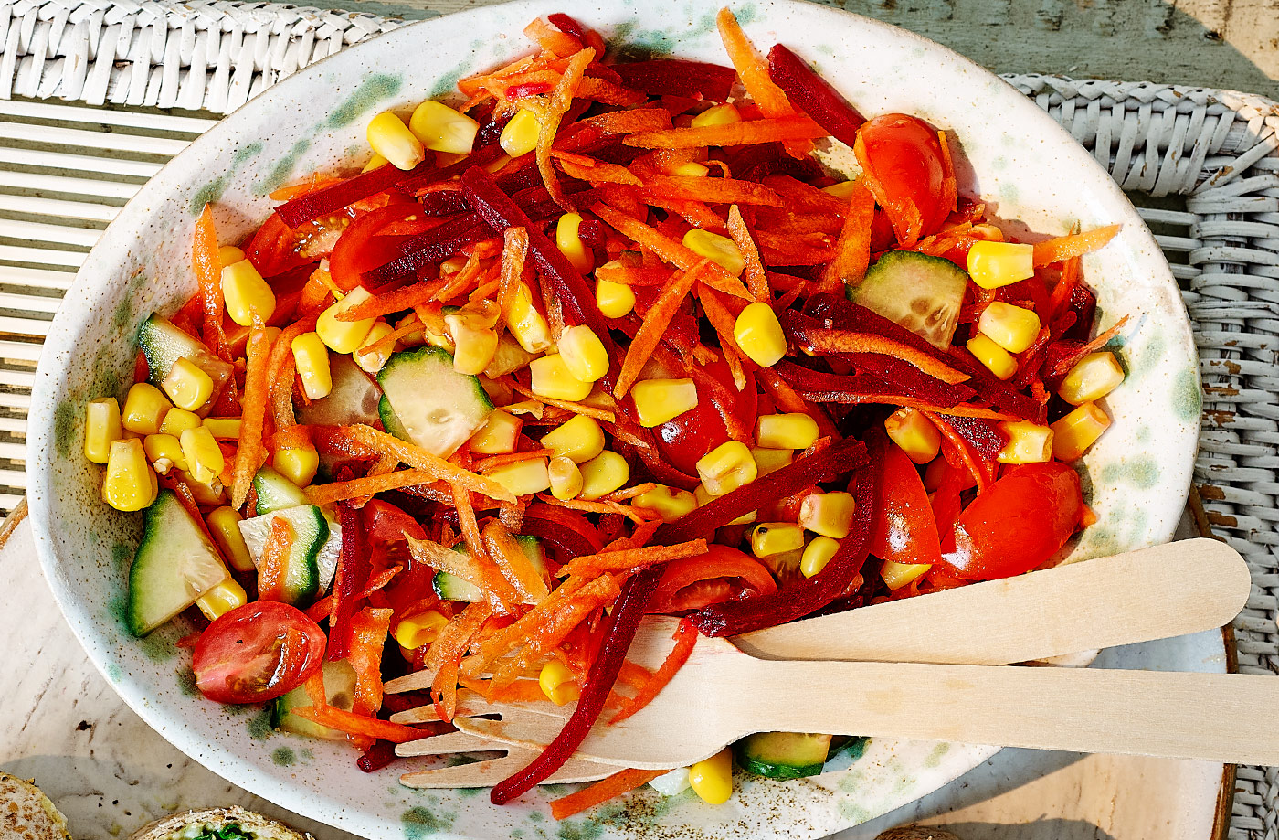 Rainbow salad recipe