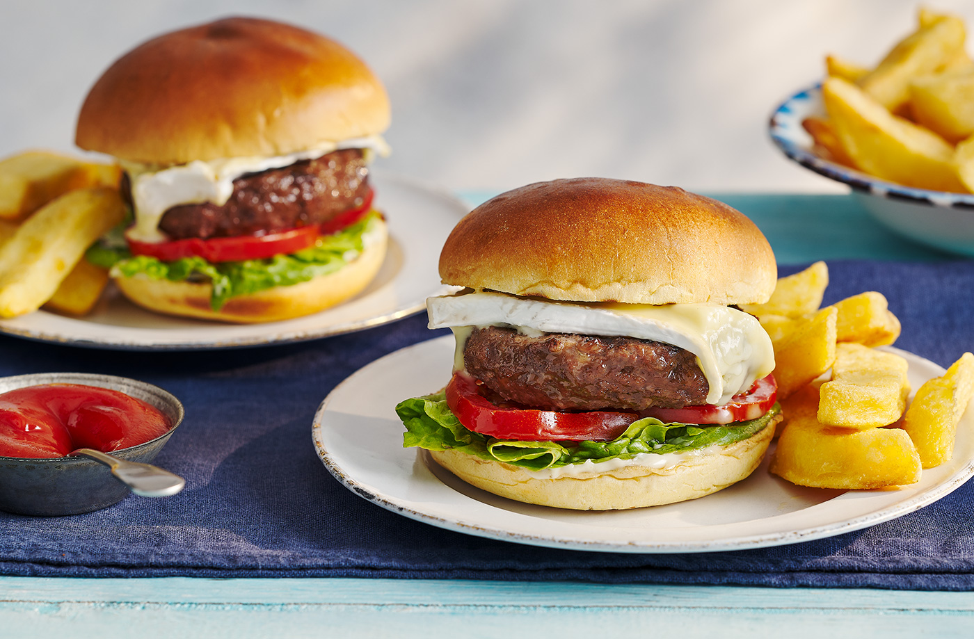 Brie-L-T burger recipe