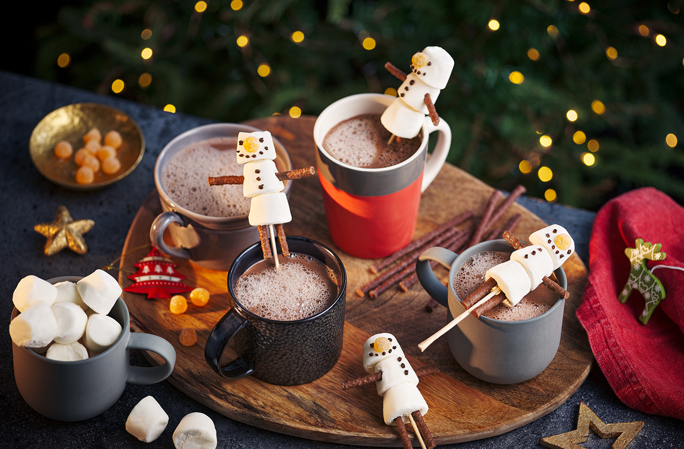 Snowman marshmallows recipe