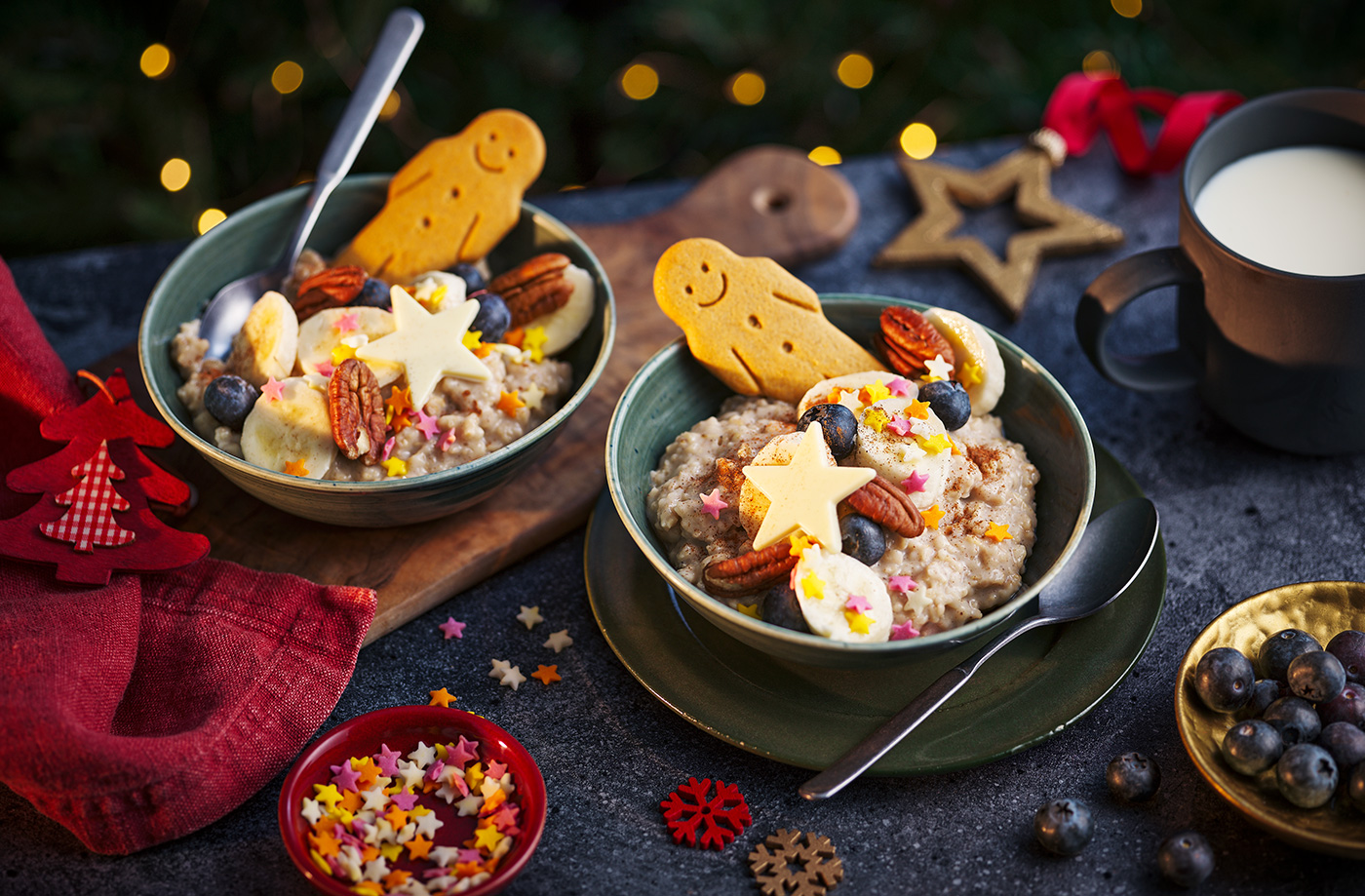 Gingerbread man porridge​ recipe