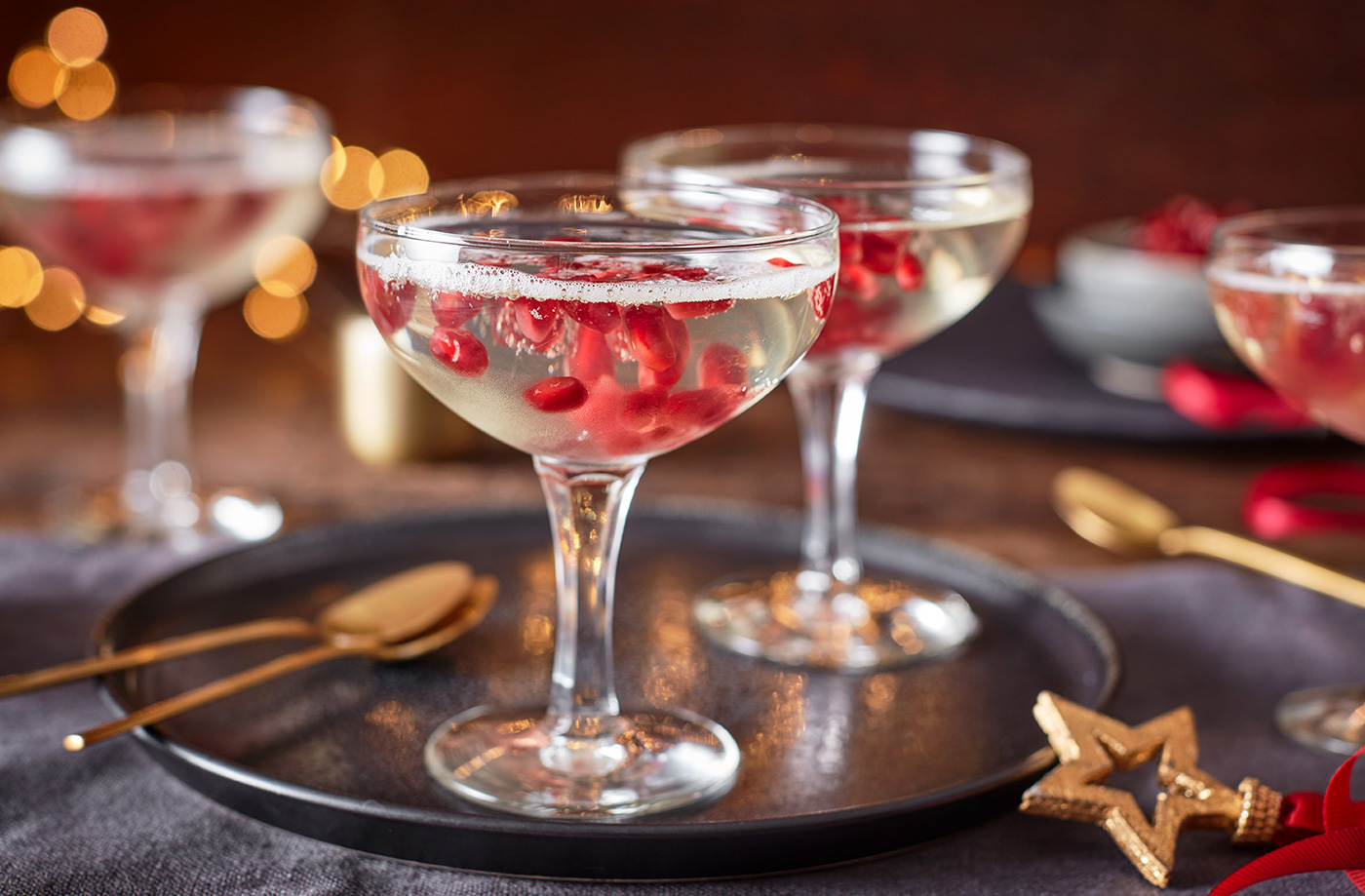 Prosecco and pomegranate jellies recipe