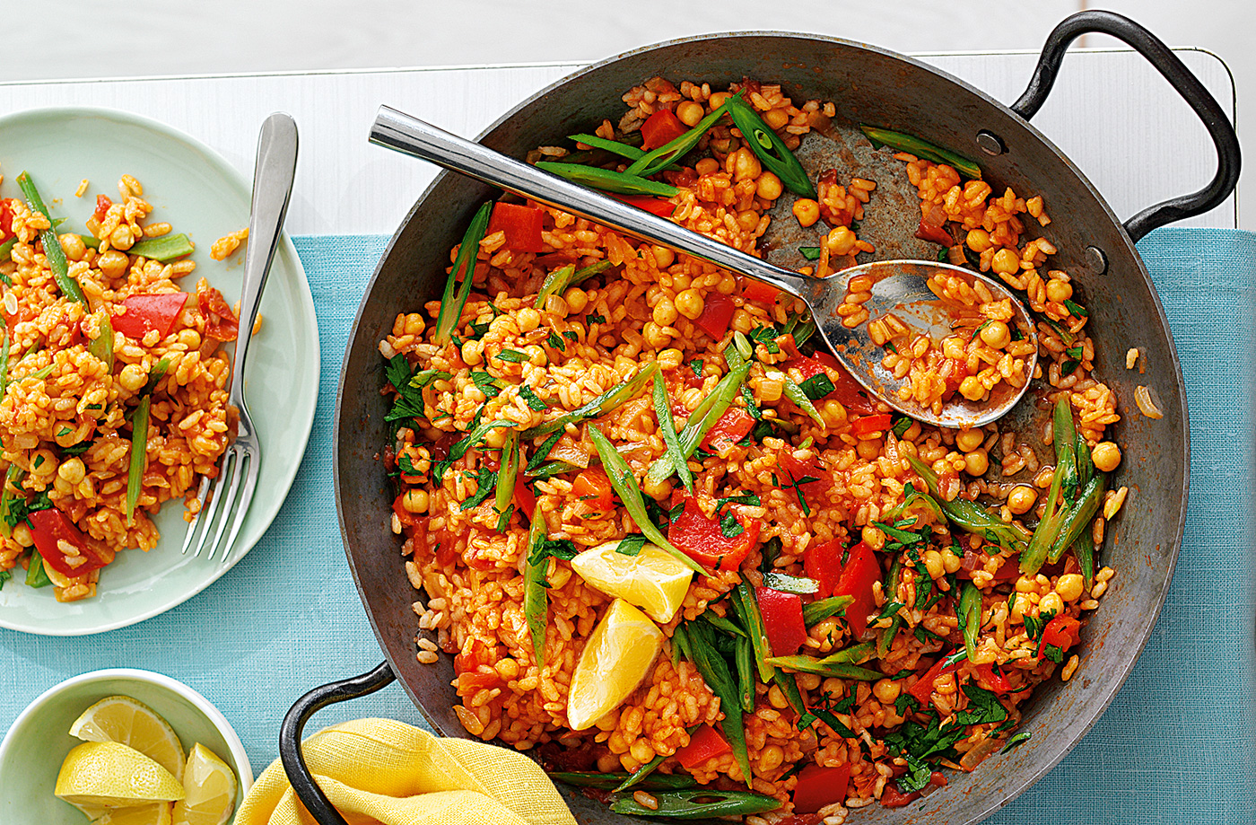 Vegetarian paella recipe