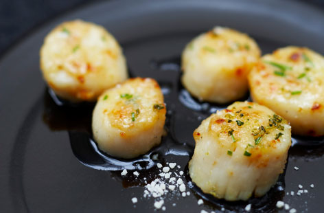 Roast scallops with Parmesan recipe