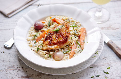 This hearty one-pot meal is packed full of healthy root vegetables and nutty barley
