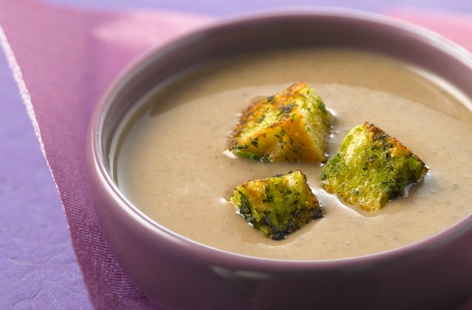 A delicate soup where the rich, earthy flavour mushrooms takes centre stage.