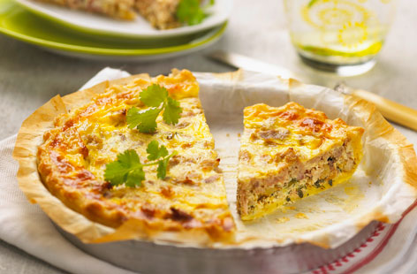 There's more to be made with tuna than tuna mayo. Try this easy-to-make quiche for lunch next time you have a craving. The ready-made pastry makes light work of this classic, but remember to blind bake it before adding the wet filling or you'll be left with a soggy bottom.
