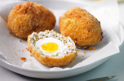 Upgrade your picnic with these reinvented smoked haddock scotch eggs
