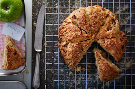 These mouthwatering apple scones are light yet hearty and the most flavourful of the bunch