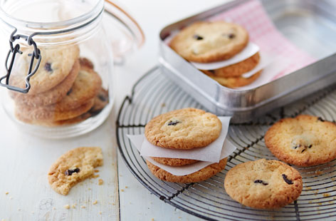 With hints of coconut and cherry, these moreish little biscuits are just the things to accompany an afternoon cuppa