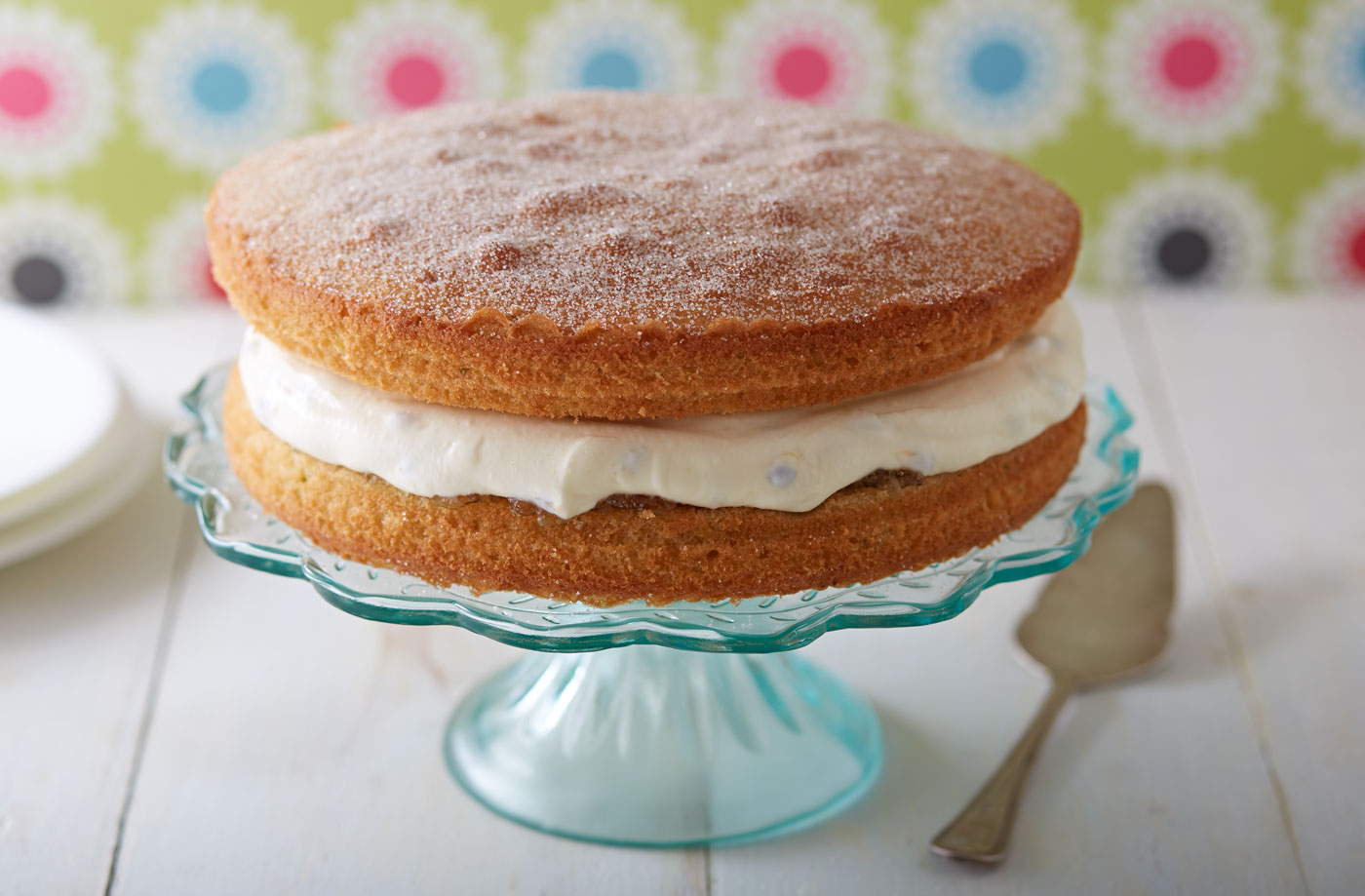 Passion fruit and lime Victoria sponge recipe