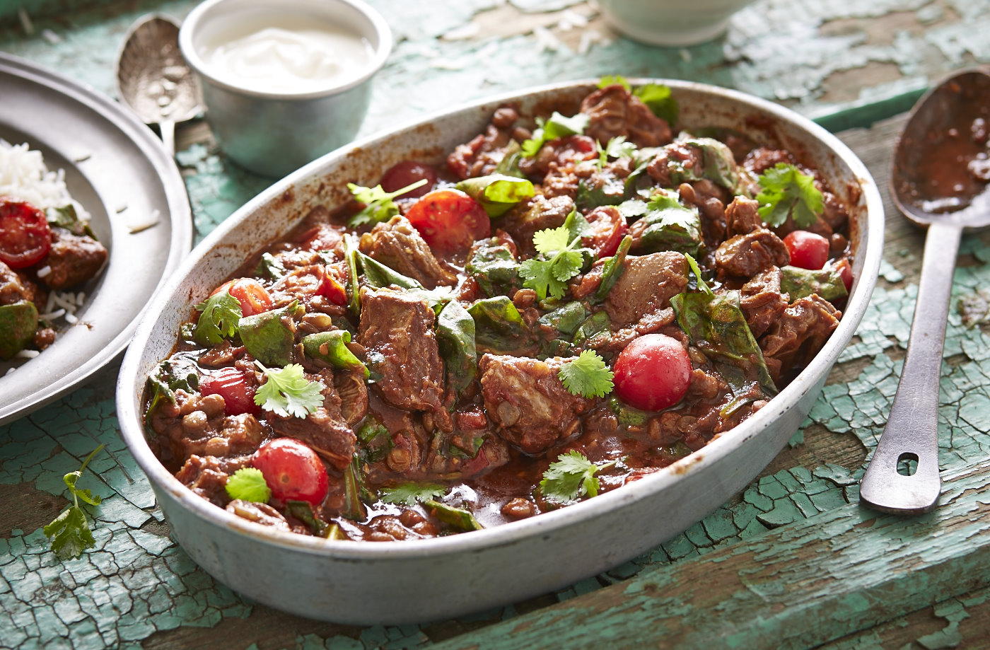 Indian lamb and lentil casserole  recipe