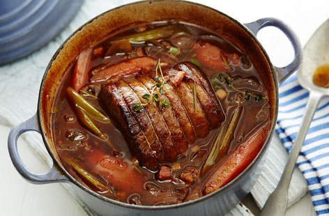A great alternative to a classic roast with Italian flavours and tender beef brisket