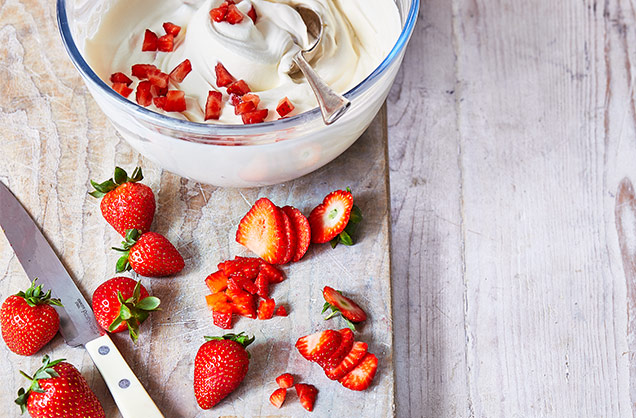 Add strawberries