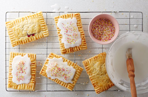 A homemade version of this popular American breakfast treat, the pop tart