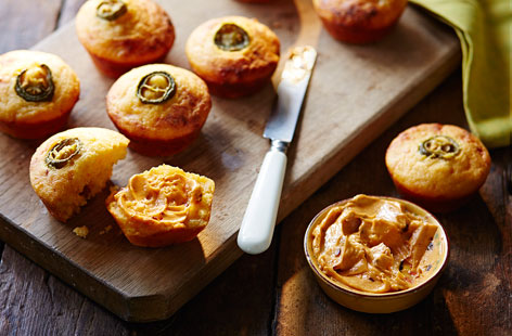 Add a little Mexican flair to your traditional breakfast muffin with a fiery chorizo and jalapeño punch