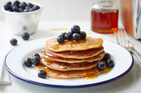 You would never guess that this fluffy vegan banana pancakes recipe is made without any dairy or egg.