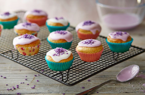 These cute little dairy-free cupcakes are the perfect afternoon treat