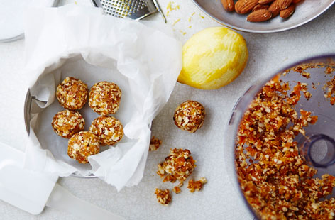 These fruity gluten-free balls are a wonderful treat and the ultimate super-food snack