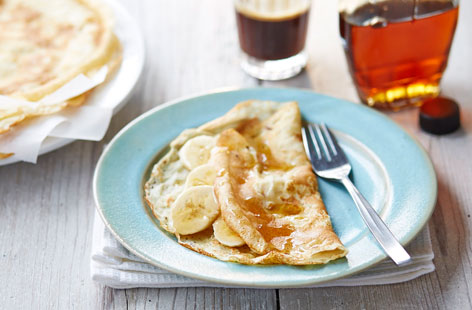 Who doesn't love a pancake breakfast? These gluten free numbers are wafer thin, crispy and delicious. Make the batter the night before and come morning, you'll be ready to cook up a storm. Pair with your favourite, classic pancake toppings.