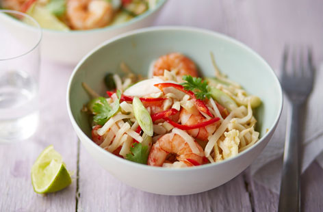 This nut-free Pad Thai packs a great deal of flavour and takes no time at all to make.