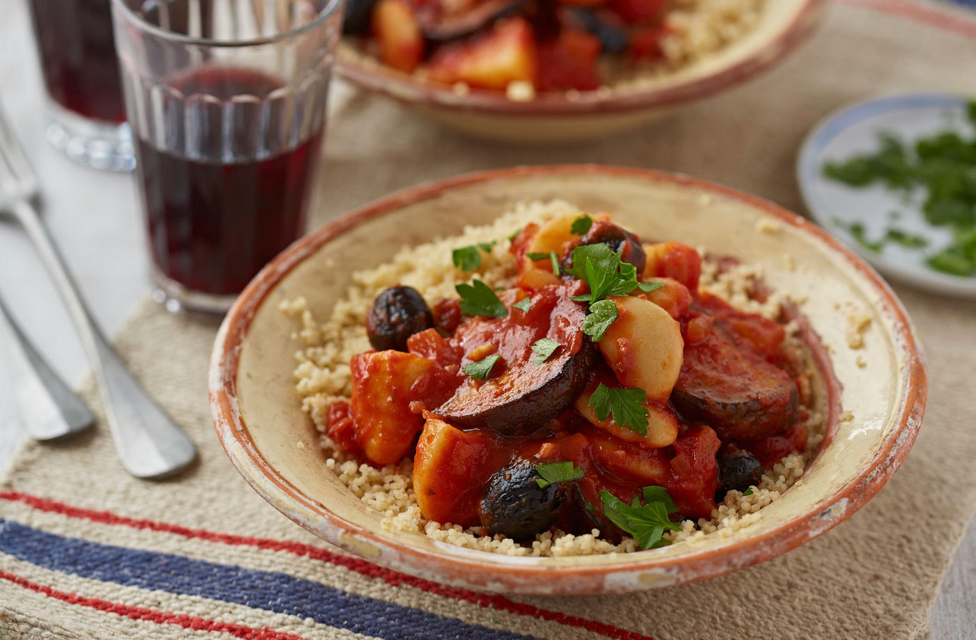 Aubergine and olive stifado recipe