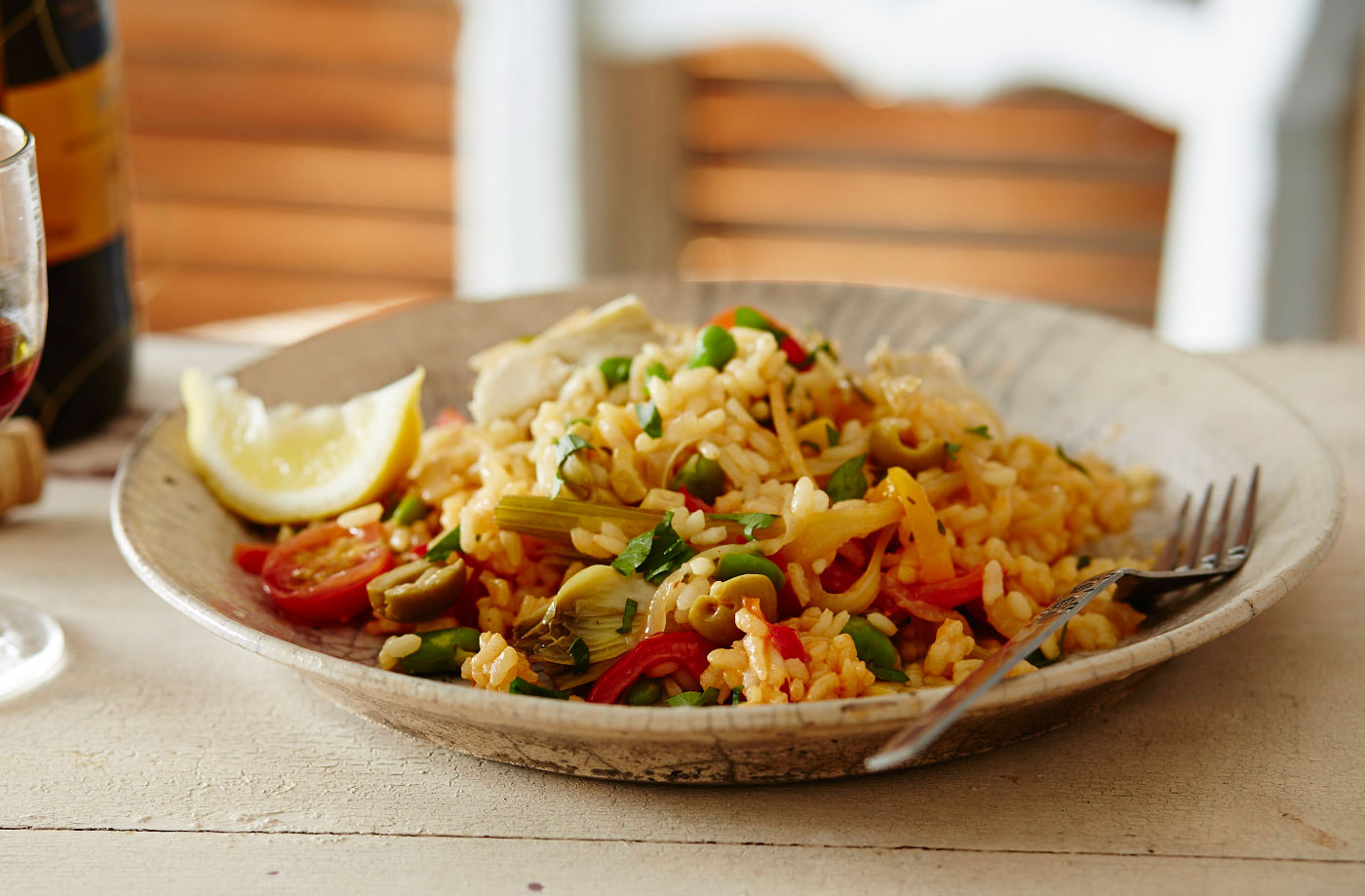 Vegan paella recipe