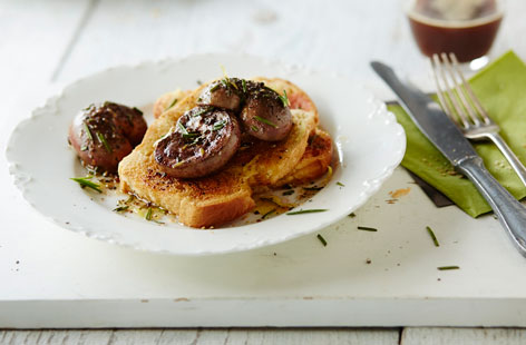 Try these sticky lamb kidneys on a slice of toasted brioche as a quick and easy meal, great for a light, but indulgent lunch