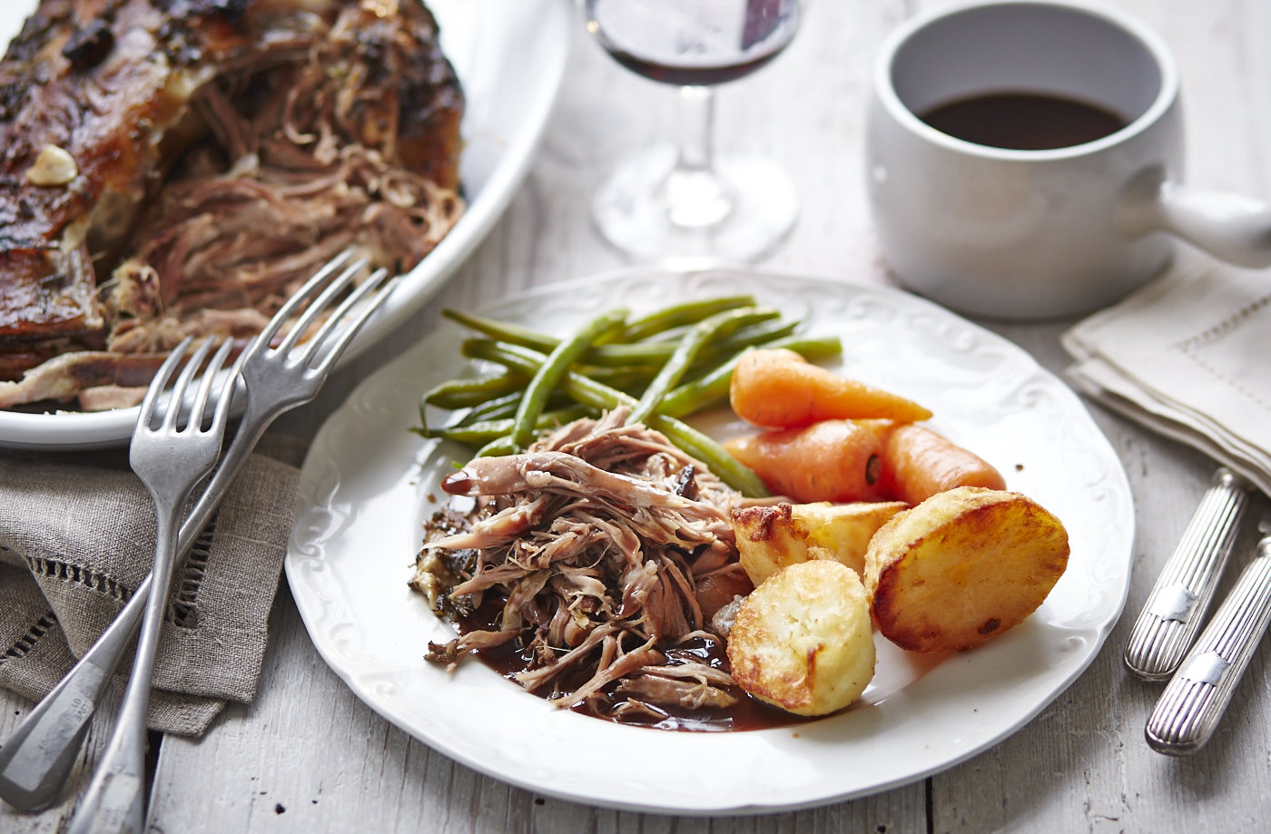 Slow roasted lamb shoulder with rosemary recipe