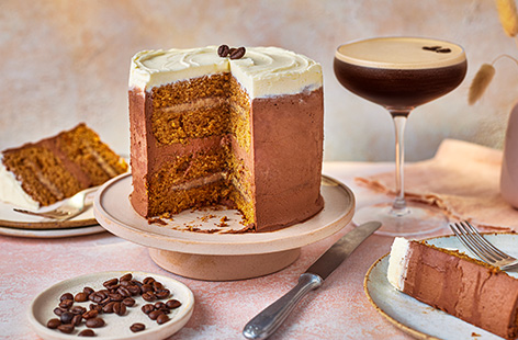 Transform your favourite cocktail into a boozy bake. Coat a readymade coffee and walnut sponge with Kahlua-spiked buttercream for an easy, indulgent cake that's sure to go down a treat.