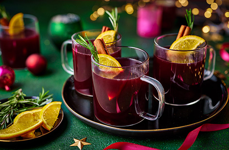 We've given mulled wine a zesty, Spanish-inspired twist to make this fabulous mulled wine sangria. Packed with brandy, red wine and mulling spices, this punchy cocktail is great for Christmas parties. Serve either hot or over ice.
