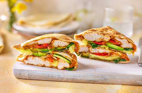 Get lunch on the table in under 10 minutes with this delicious air-fryer Korean-inspired toastie. Our quick gochujang mayonnaise is a game-changer here and you can add in whatever salad you have in the fridge. 
