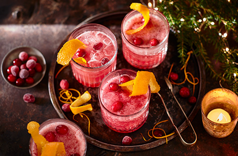 Frozen cocktails don't just have to be for summer! This frozen cranberry slushies recipe is a pretty white wine cocktail idea that makes the perfect Christmas tipple.