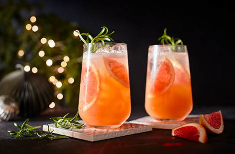 Give a classic white wine spritzer a citrus twist with this grapefruit spritz recipe. An easy festive cocktail for two, simply shake together white wine with tart grapefruit juice and fizzy tonic water and garnish with pretty pink grapefruit slices.