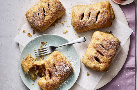 Easier to make than it looks, rough-puff pastry is the foundation for loads of delicious treats, including these cute apple hand pies