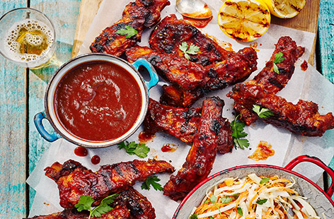 Ribs are back on the menu this summer – tender, succulent and slathered in a sweet and sticky sauce, it's hard to look past these for your barbecue centrepiece