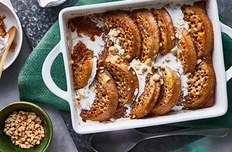Try this luxurious twist on a classic. We've chosen milk chocolate here, but this will work just as well with dark if preferred. Serve with a drizzle of cream for a decadent dessert.